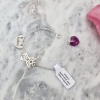 Bransoletka srebrna 925 aniołek serce Swarovski grawer prezent Komunia Św